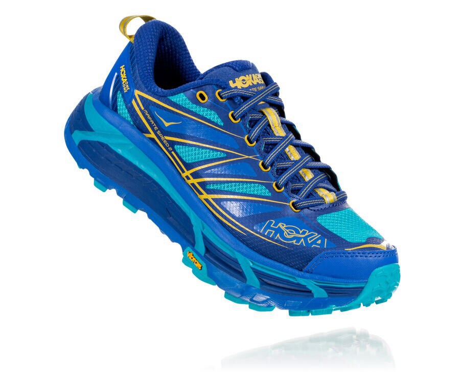 Trail Shoes Womens - Hoka One One Mafate Speed 2 - Blue - WDRZGJT-37